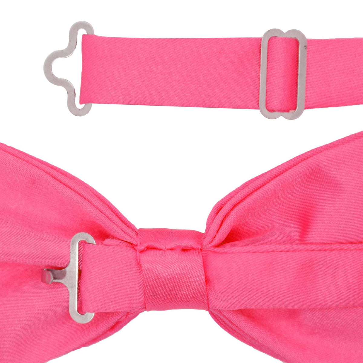 Gia Fuchsia Satine Adjustable Bowtie - Ferrecci USA - Flyclothing LLC