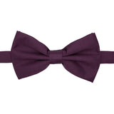 Gia Purple Satine Adjustable Bowtie - Ferrecci USA - Flyclothing LLC