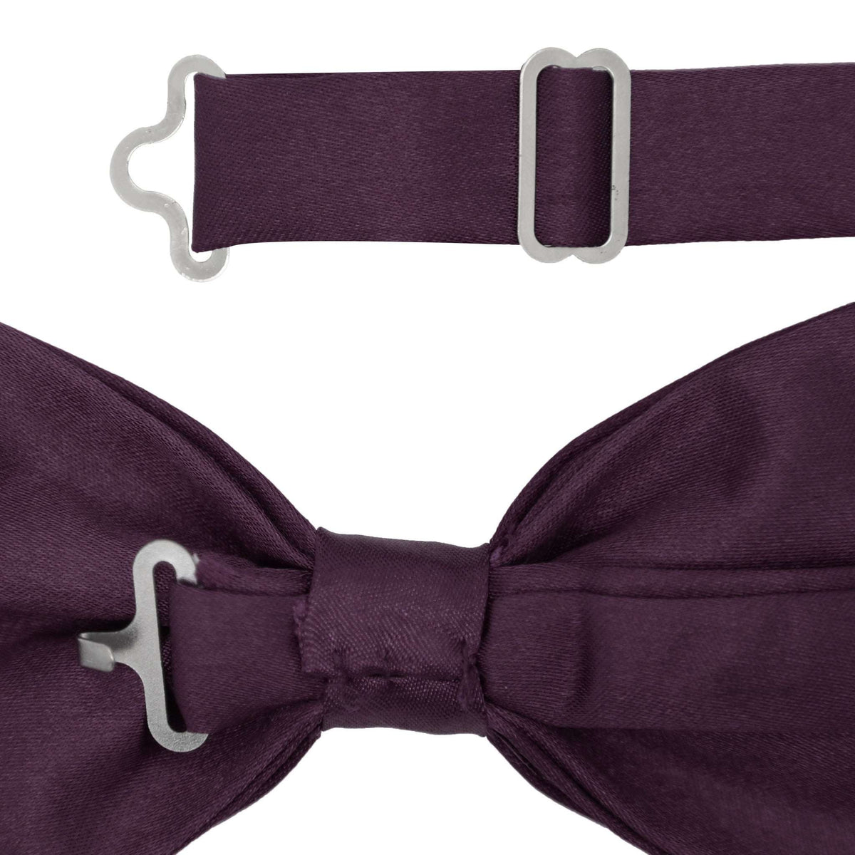 Gia Purple Satine Adjustable Bowtie - Ferrecci USA - Flyclothing LLC