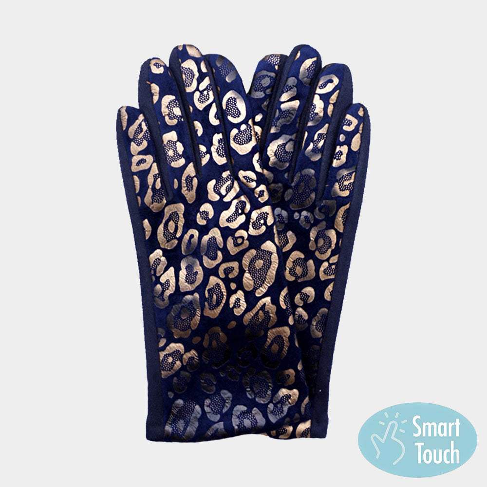 Leopard Pattern Smart Touch Gloves - Madeline Love - Flyclothing LLC