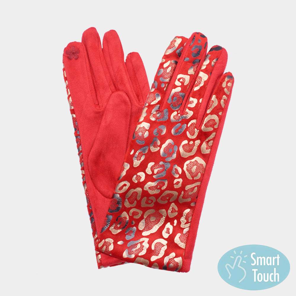 Leopard Pattern Smart Touch Gloves - Madeline Love - Flyclothing LLC