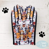 Dog Pattern Printed Smart Touch Gloves - Madeline Love - Flyclothing LLC
