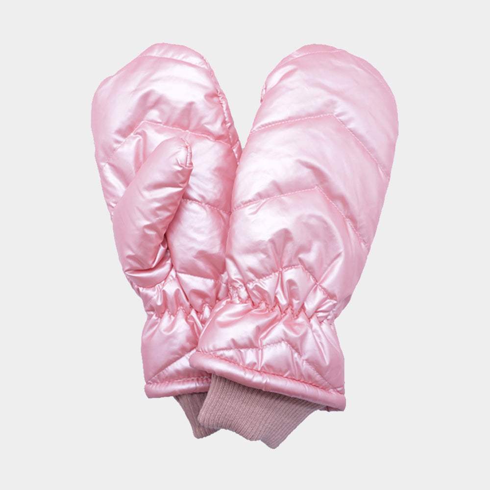 Shiny Puffer Mitten Chic Gloves - Madeline Love - Flyclothing LLC