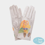 Cartoon Puppy Printed Smart Touch Gloves - Madeline Love - Flyclothing LLC