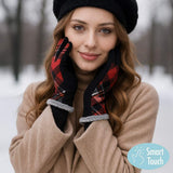 Plaid Pattern Smart Touch Gloves - Madeline Love - Flyclothing LLC