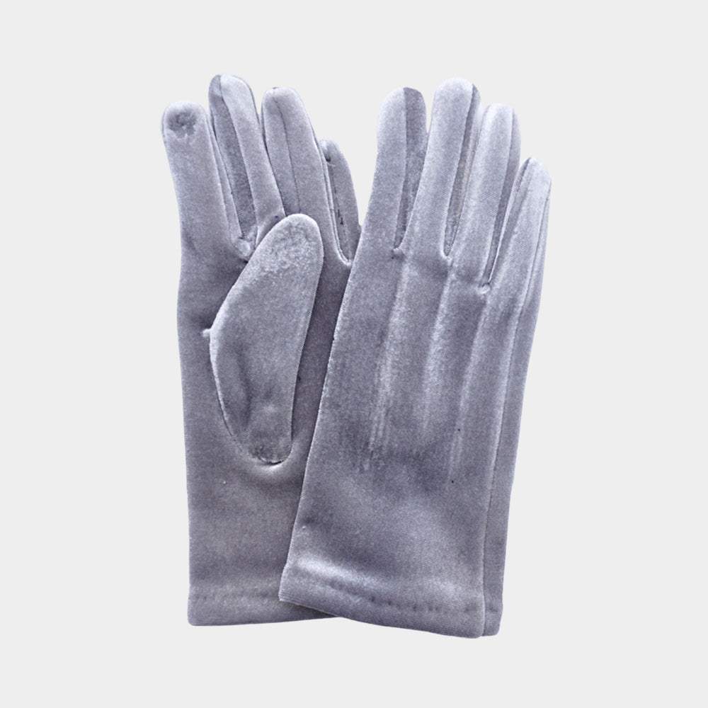 Solid Velvet Feel Smart Touch Gloves - Madeline Love - Flyclothing LLC