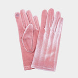 Solid Velvet Feel Smart Touch Gloves - Madeline Love - Flyclothing LLC