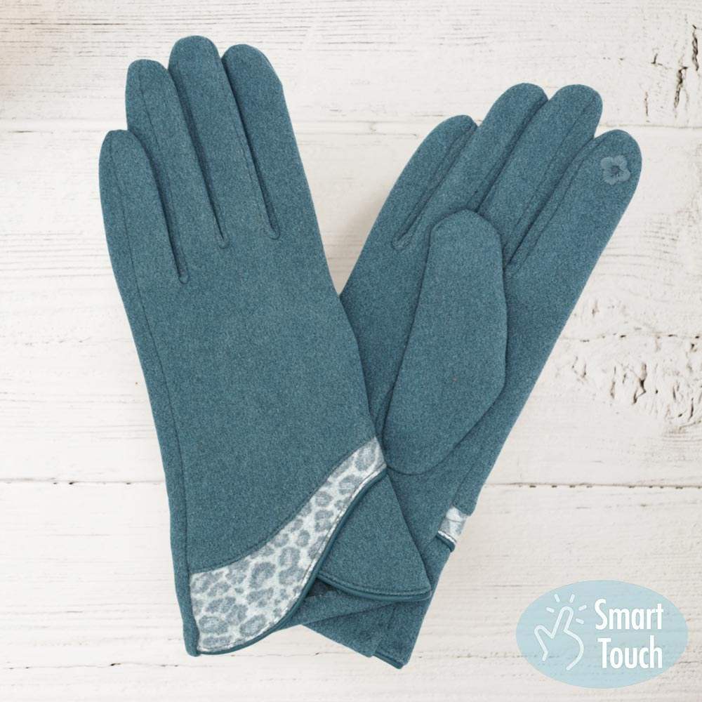 Leopard Print Smart Gloves - Madeline Love - Flyclothing LLC