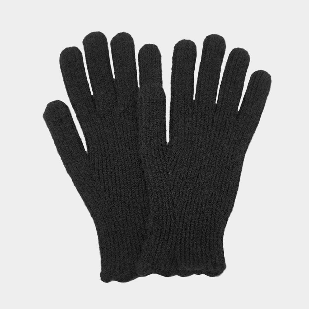 Ribbed Knit Smart Touch Gloves - Madeline Love - Flyclothing LLC
