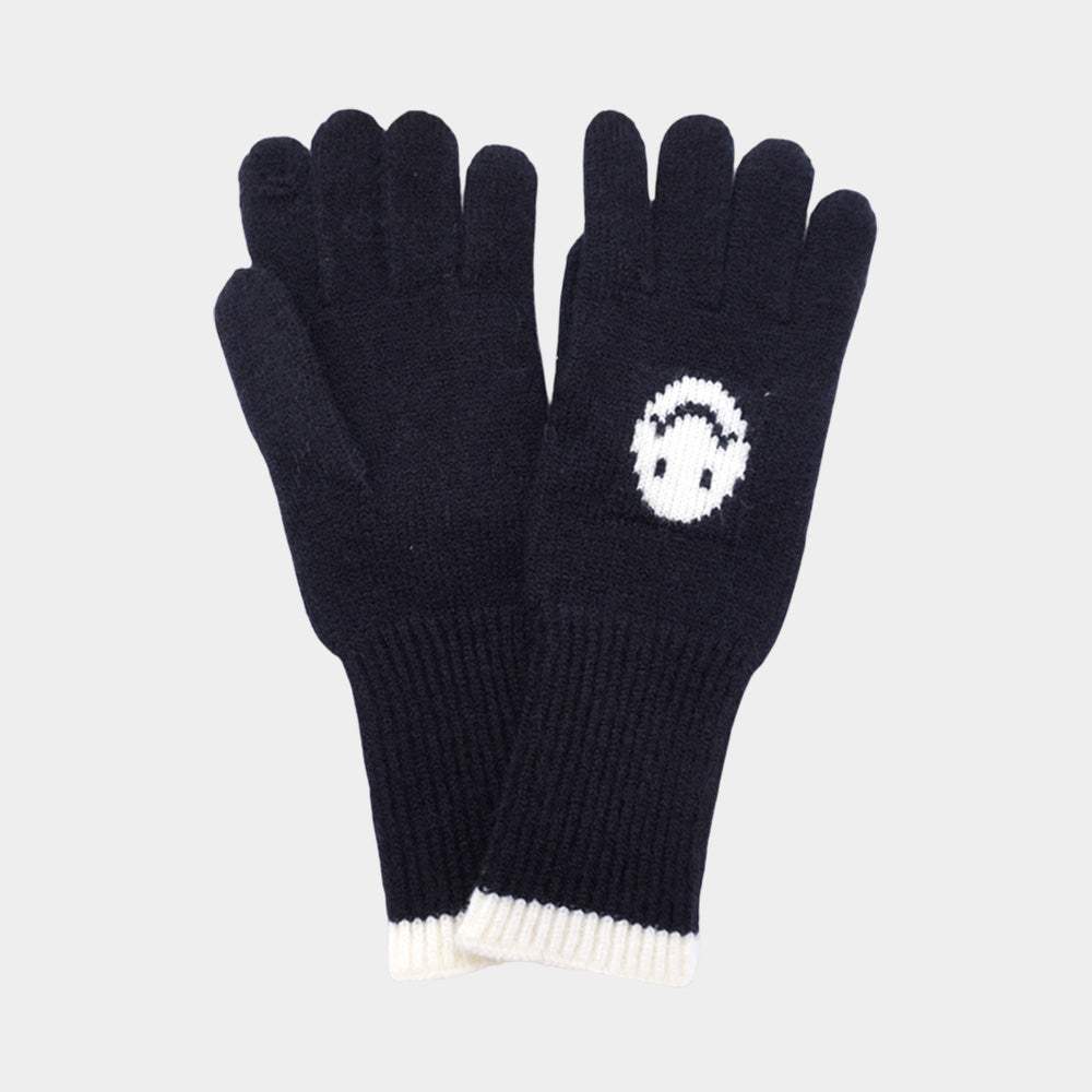 Knit Smile Accent Smart Touch Gloves - Madeline Love - Flyclothing LLC