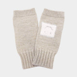 Square Smile Face Accent Fingerless Knit Gloves - Madeline Love - Flyclothing LLC