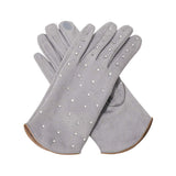 Rhinestone Embellished Smart Touch Winter Gloves - Madeline Love - Flyclothing LLC
