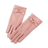 Knot Bow Accent Smart Touch Gloves - Madeline Love - Flyclothing LLC