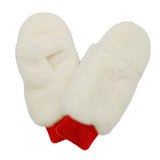 Solid Faux Fur Open Up Mitten Gloves - Madeline Love - Flyclothing LLC