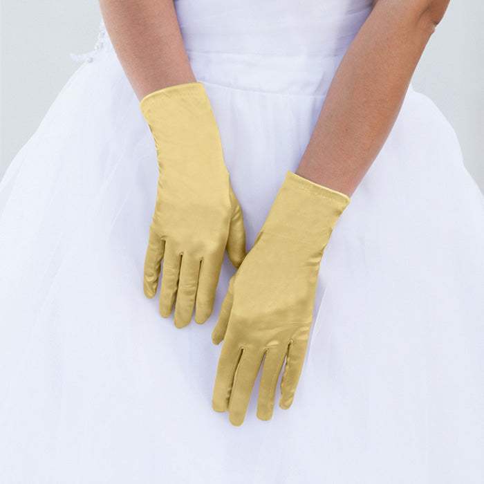 Dressy Satin Wedding Gloves - Madeline Love - Flyclothing LLC