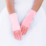 Dressy Satin Wedding Gloves - Madeline Love - Flyclothing LLC