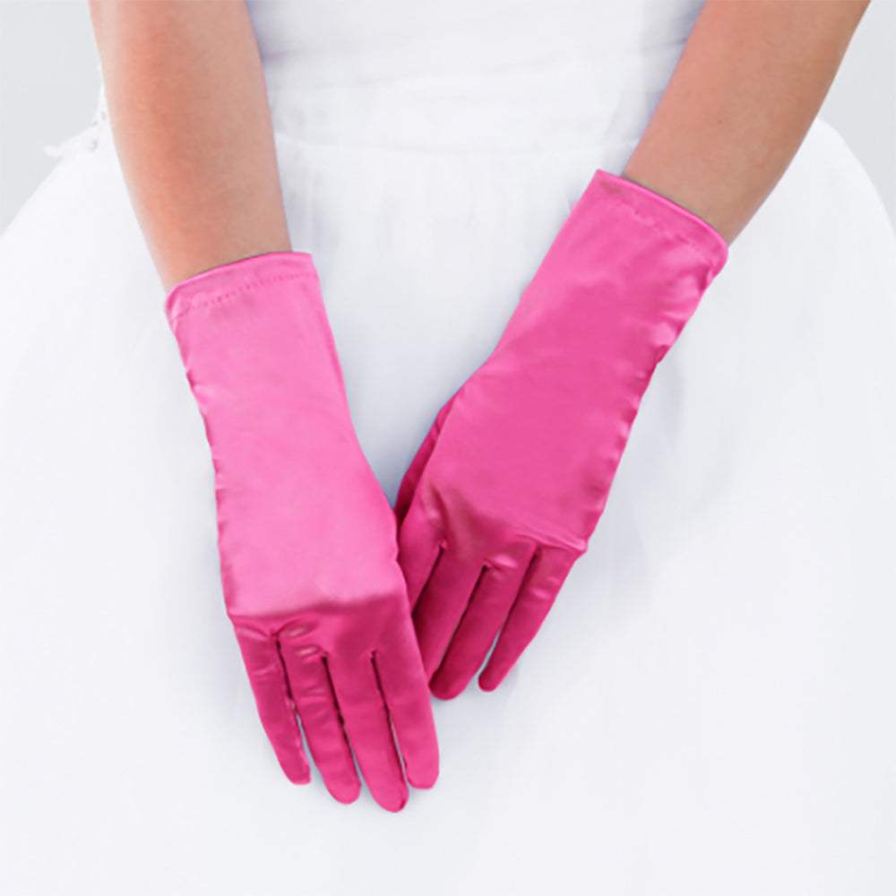 Dressy Satin Wedding Gloves - Madeline Love - Flyclothing LLC
