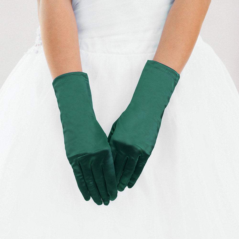 Dressy Satin Wedding Gloves - Madeline Love - Flyclothing LLC