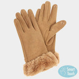 Faux Fur Wrist Smart Gloves - Madeline Love - Flyclothing LLC
