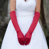 Dressy Satin Wedding Chic Gloves - Madeline Love - Flyclothing LLC