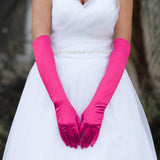 Dressy Satin Wedding Chic Gloves - Madeline Love - Flyclothing LLC