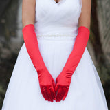 Dressy Satin Wedding Chic Gloves - Madeline Love - Flyclothing LLC