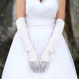 Dressy Satin Wedding Chic Gloves - Madeline Love - Flyclothing LLC