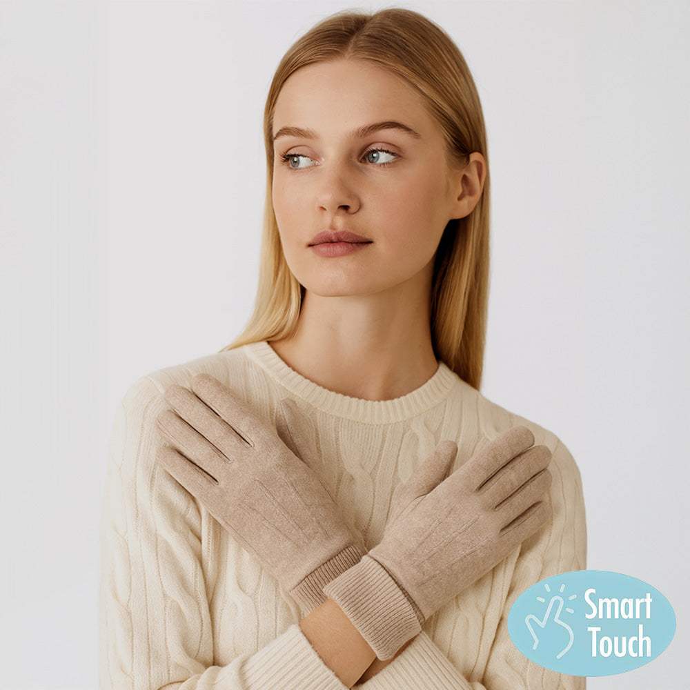 Classic Knit Winter Touch Smart Gloves - Madeline Love - Flyclothing LLC