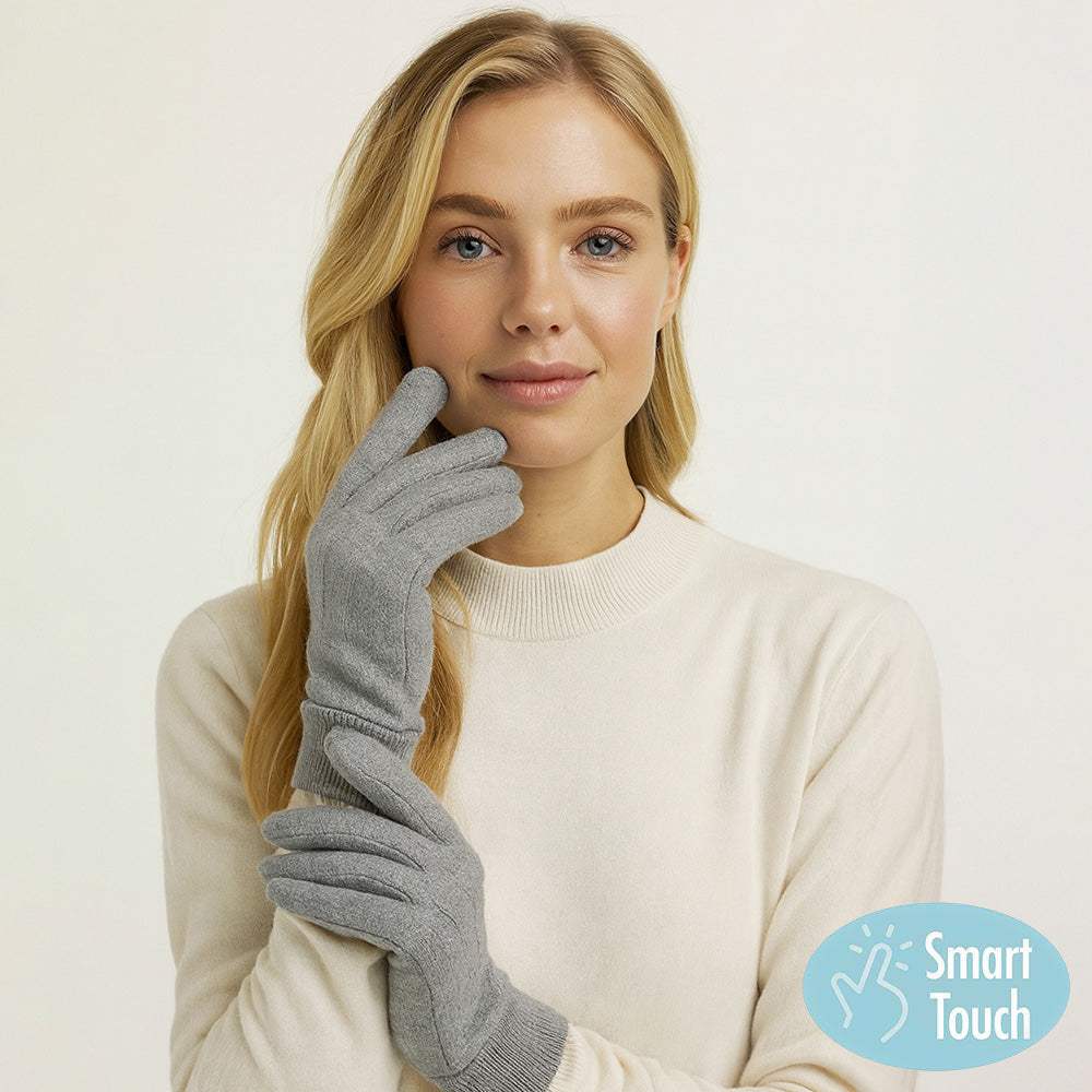 Classic Knit Winter Touch Smart Gloves - Madeline Love - Flyclothing LLC