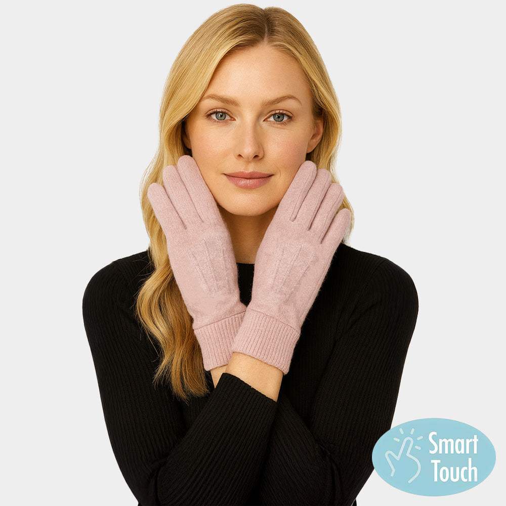 Classic Knit Winter Touch Smart Gloves - Madeline Love - Flyclothing LLC
