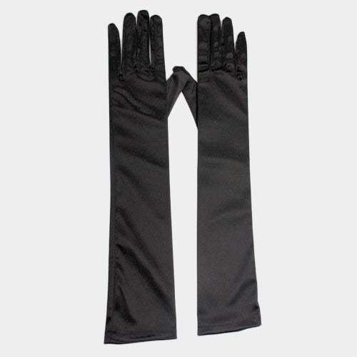 Dressy Satin Long Wedding Gloves - Madeline Love - Flyclothing LLC