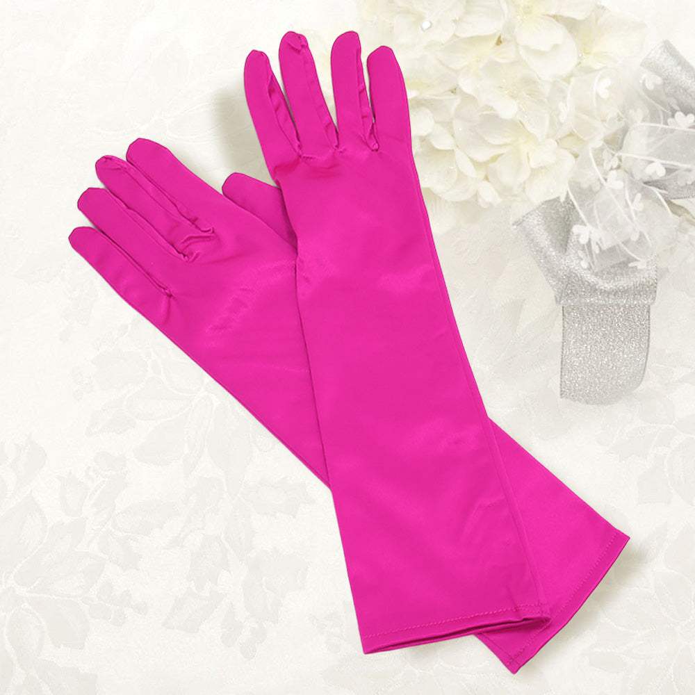 Dressy satin gloves - Madeline Love - Flyclothing LLC