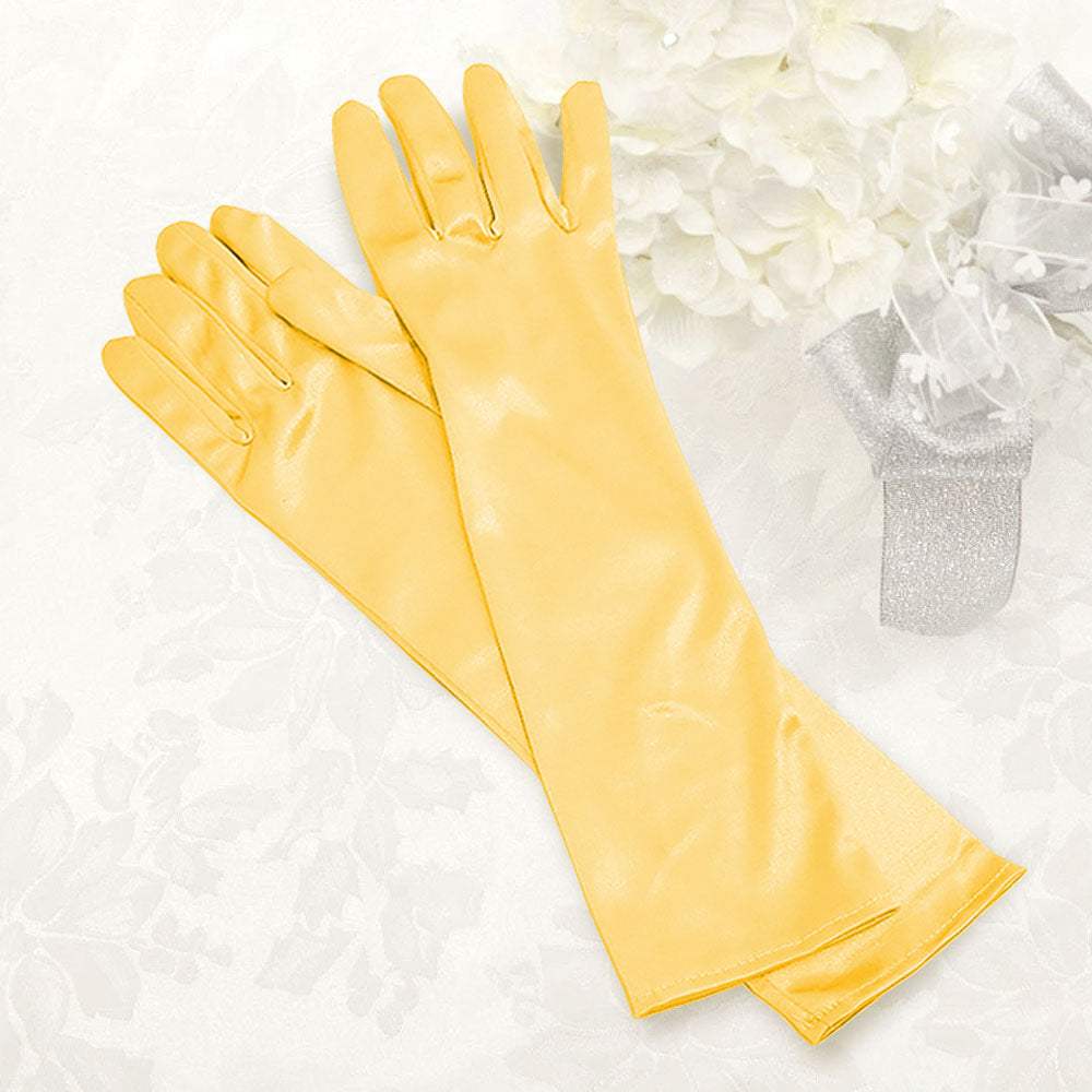 Dressy satin gloves - Madeline Love - Flyclothing LLC