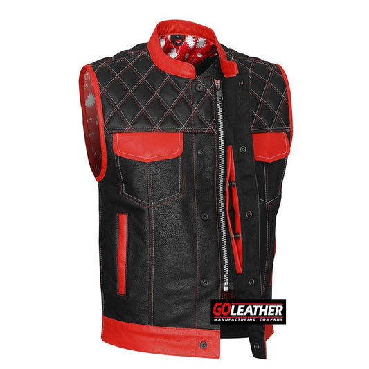 Brutal - Red and White Vest w/ Bandana Liner
