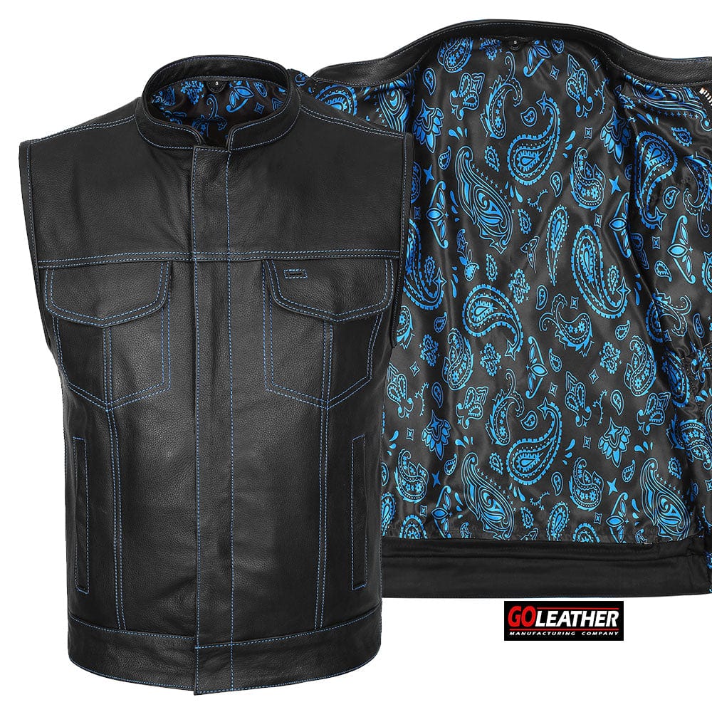 Fury - Club Vest (Blue) - GoLeather