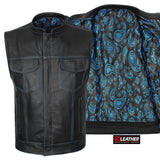 Fury - Club Vest (Blue) - GoLeather