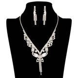 Marquise Round Stone Butterfly Rhinestone Jewelry Set - Madeline Love - Flyclothing LLC