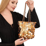 Sequin Embellished Bucket Bag - Madeline Love - Flyclothing LLC