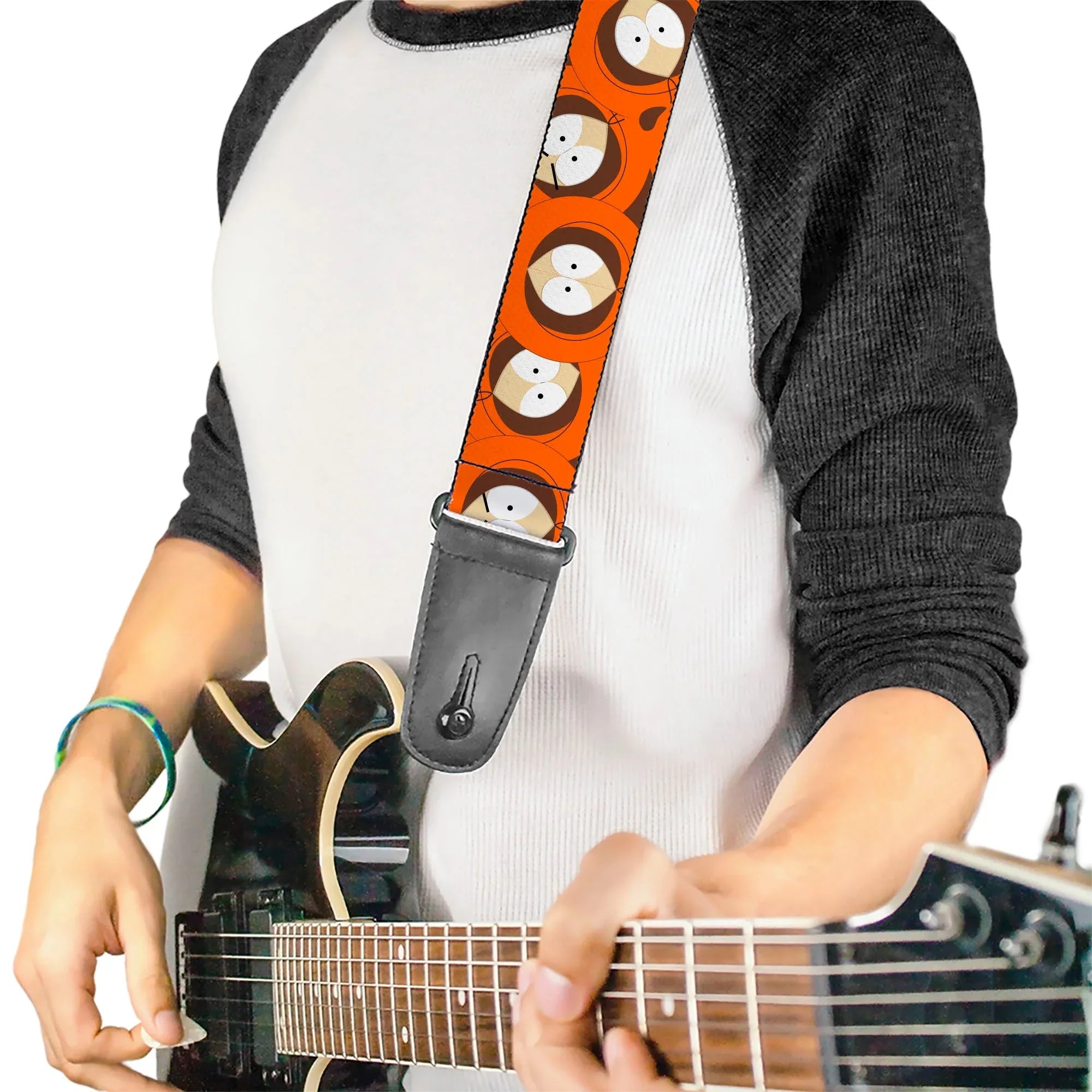 Guitar Strap - South Park Kenny Expressions Stacked Orange - Buckle-Down - Flyclothing LLC