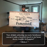 Rustic Farmhouse Personalized Sign II - Tailored Canvases - Flyclothing LLC