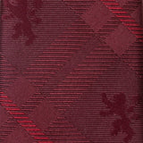 Game of Thrones Lannister Lion Red Plaid Silk Men's Tie