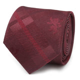 Game of Thrones Lannister Lion Red Plaid Silk Men's Tie - Cufflinks.com - Flyclothing LLC