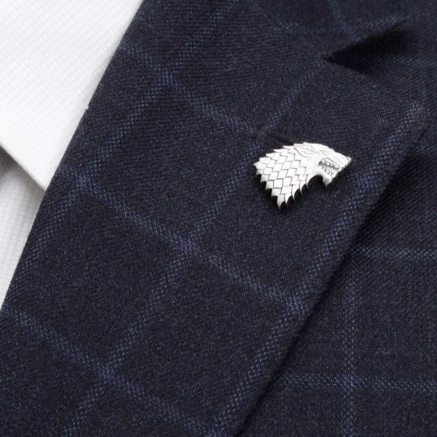 Game of Thrones Stark Direwolf Antiqued Lapel Pin - Cufflinks.com - Flyclothing LLC