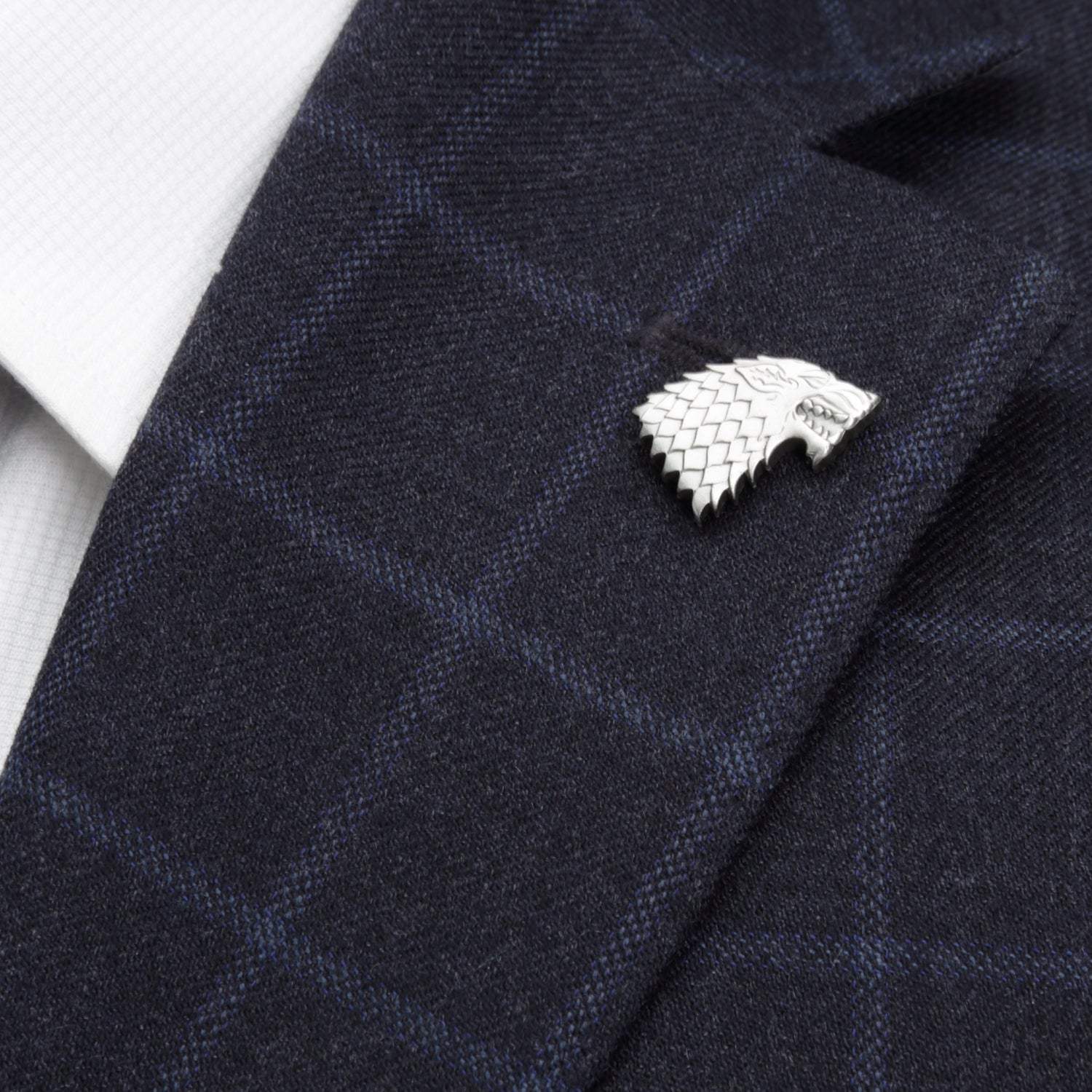 Game of Thrones Stark Direwolf Antiqued Lapel Pin - Cufflinks.com - Flyclothing LLC