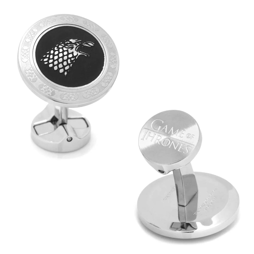 Game of Thrones Stark Filigree Stainless Steel Cufflinks - Cufflinks.com - Flyclothing LLC