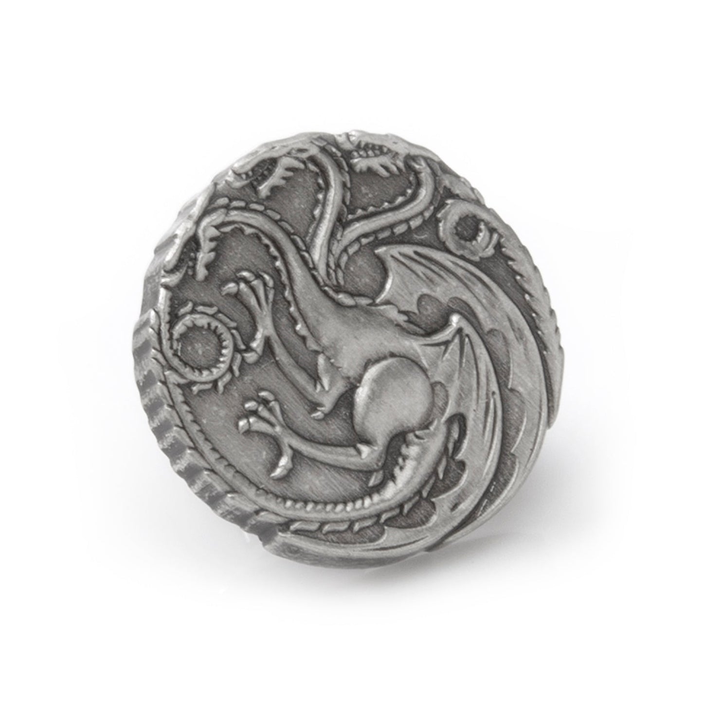 Game of Thrones Targaryen Dragon Antiqued Lapel Pin - Cufflinks.com - Flyclothing LLC