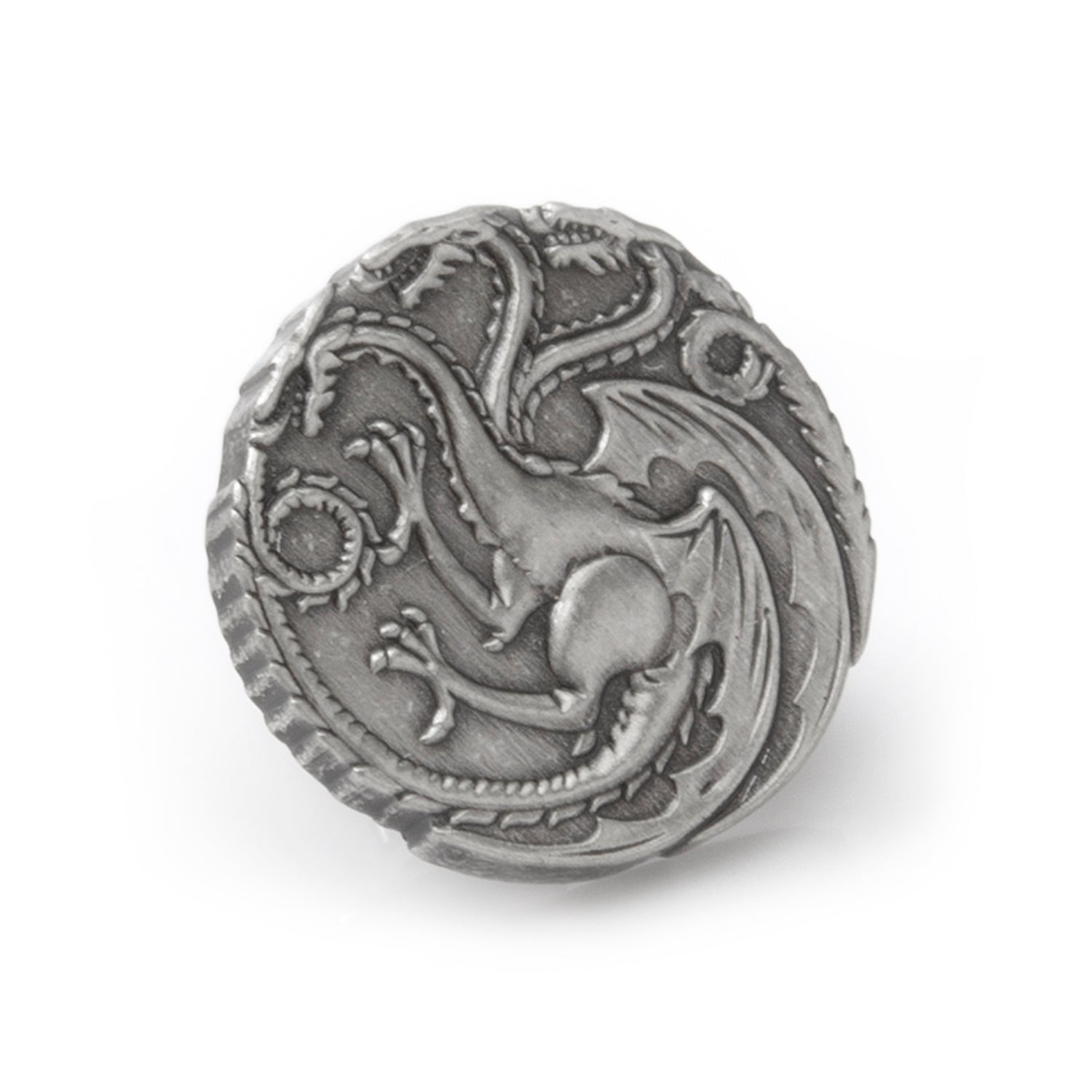 Game of Thrones Targaryen Dragon Antiqued Lapel Pin - Cufflinks.com - Flyclothing LLC