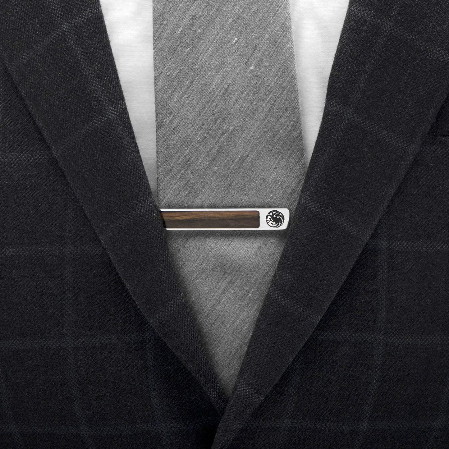 Game of Thrones Targaryen Inlaid Wood Tie Clip - Cufflinks.com - Flyclothing LLC