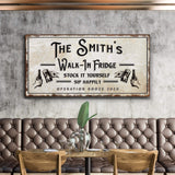 Walk-In Fridge Stock It Yourself Bar Sign - Tailored Canvases - Flyclothing LLC