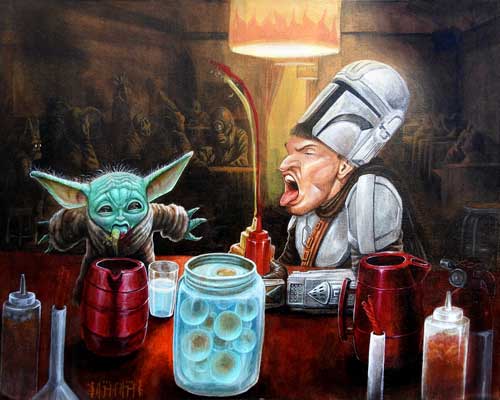 Black Market Art Company Galactic Chili Peppers Print